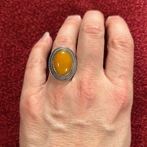Sterling Silver Jade Ring
